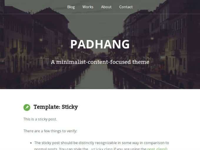 Padhang-WP-Theme