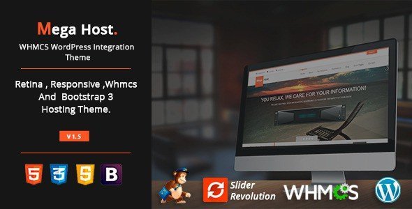 MegaHost-WHMCS-WordPress-Integration-Theme