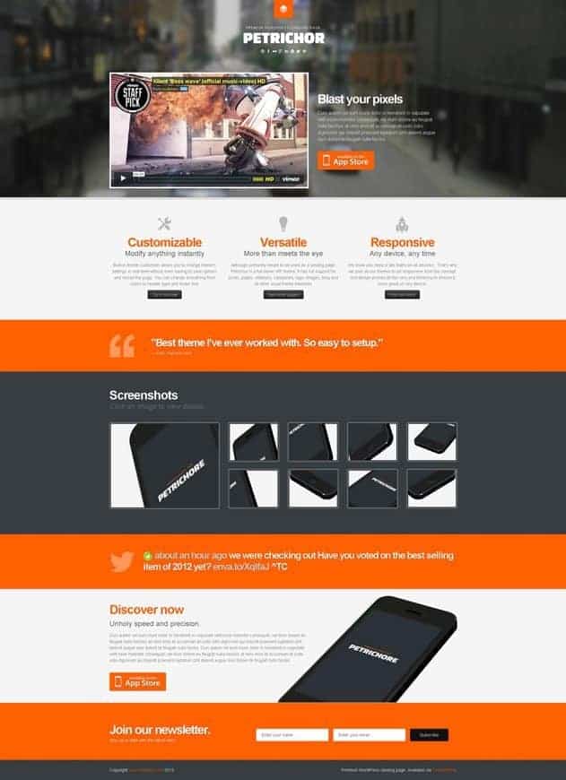 petrichor-landing-page-wordpress
