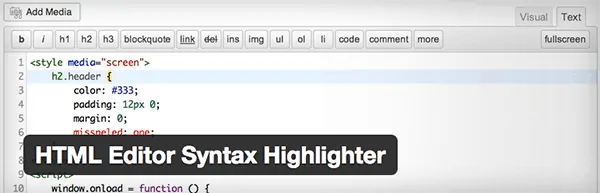 plugin-html-editor-syntax-highlighter