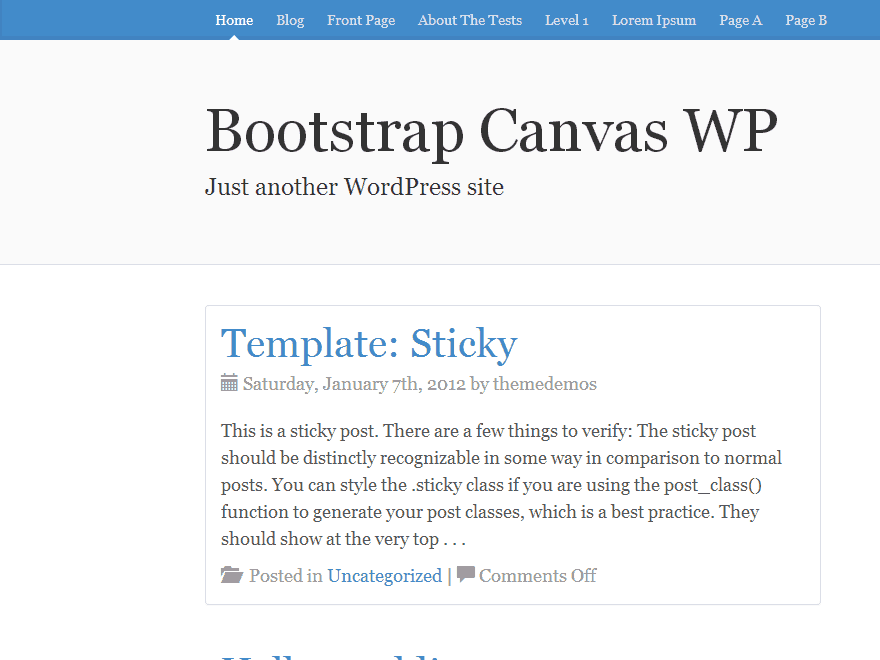 Bootstrap-Canvas-WP-Theme