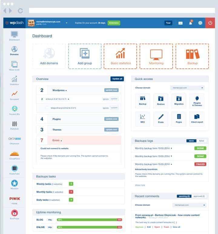 wp-dash-wordpress-management