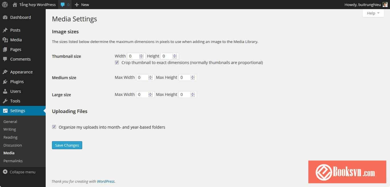 wordpress-media-settings