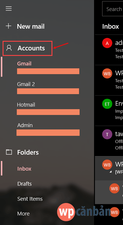click-vao-muc-accounts-trong-ung-dung-email-cua-windows-10