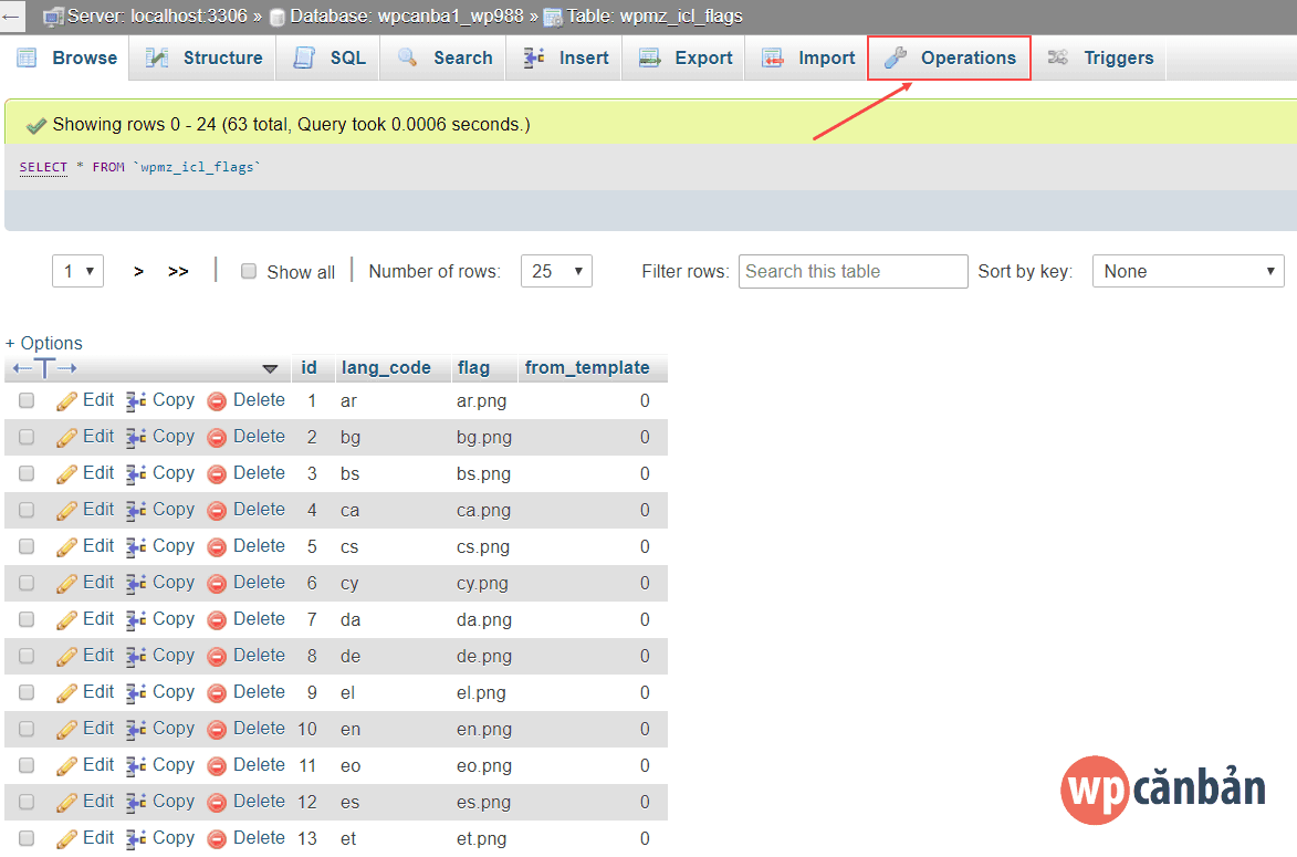 click-vao-tab-operations-trong-phpmyadmin