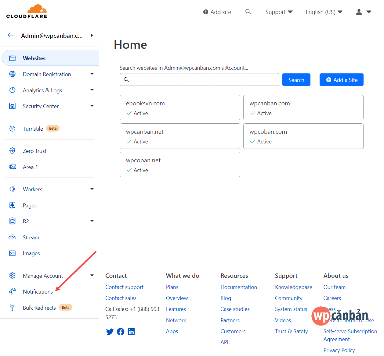 click-vao-muc-notifications-trong-trang-quan-tri-cua-cloudflare