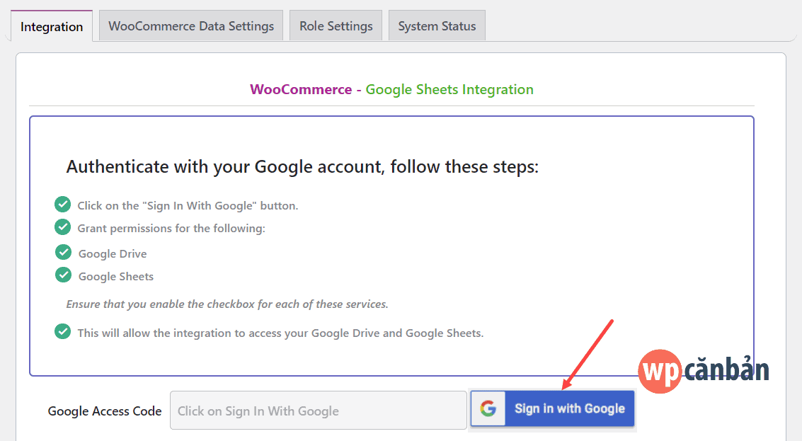 click-vao-nut-sign-in-with-google-trong-tab-integration