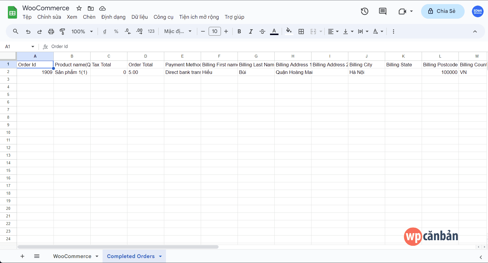 demo-du-lieu-don-hang-cua-woocommerce-tren-google-sheets
