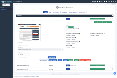 wordpress-manager-by-softaculous