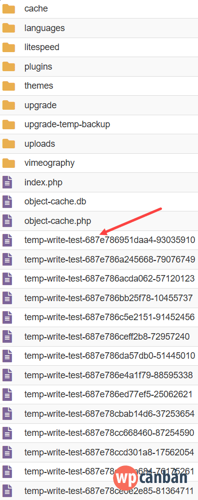 file-temp-write-test-trong-wordpress