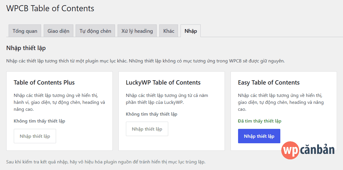 wpcb-table-of-contents-nhap-thiet-lap-tu-plugin-khac